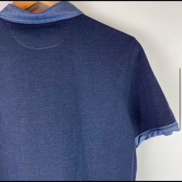 BANANA REPUBLIC Luxury Touch Blue Polo Shirt | L - Picture 6 of 9